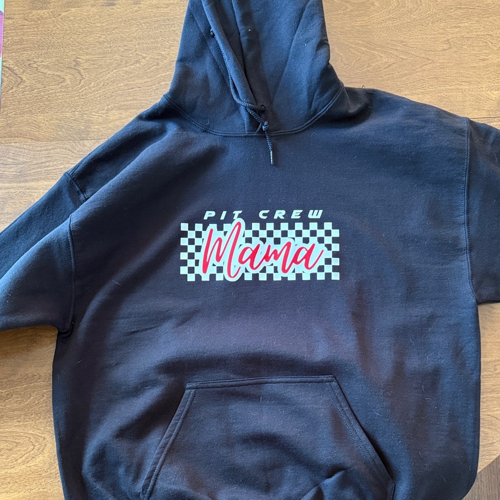 Pit Crew Mama Gildan Sweatshirt - Large